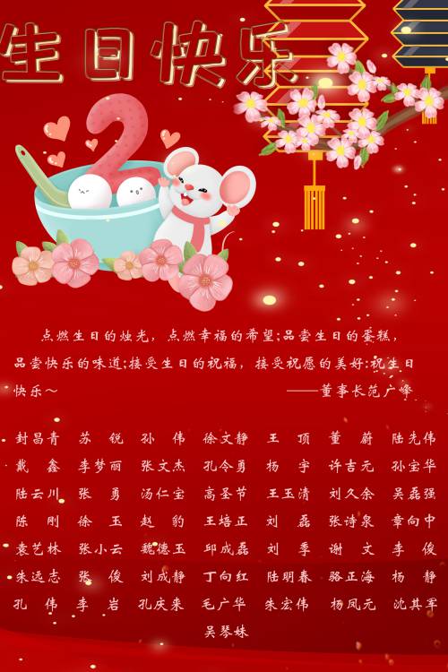 【生日祝福】恭祝2月生日的員工生日快樂！