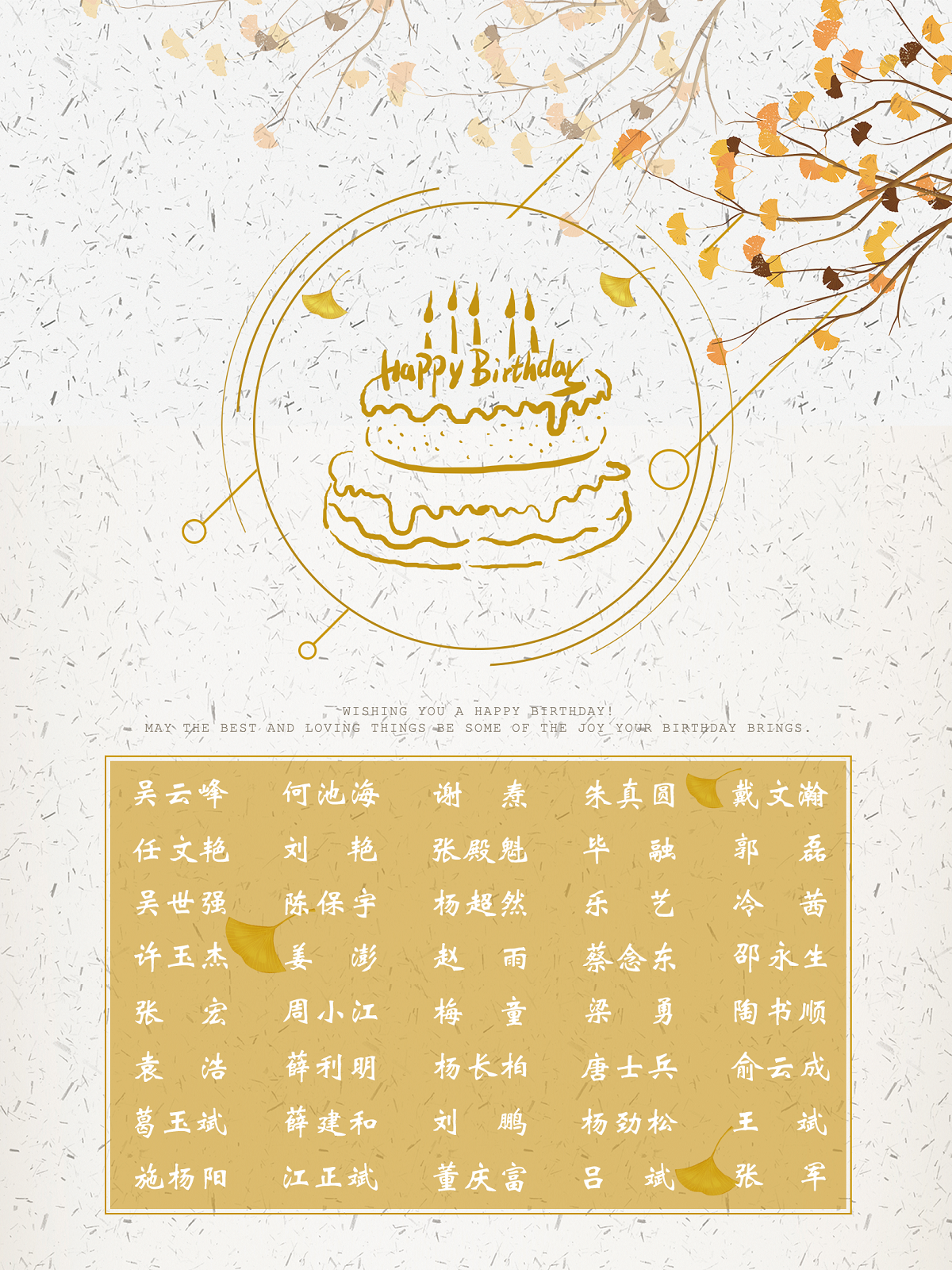 【生日祝福】恭祝9月生日的員工生日快樂！